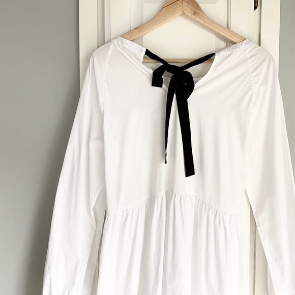 Pleione || Tie Back Poplin Tunic Dress - Picture 9 of 11